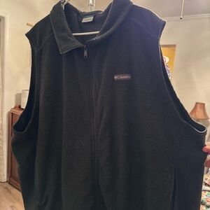 Columbia Men's Black Fleece Vest Sz 4X